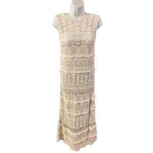 Zara Crochet maxi dress. S